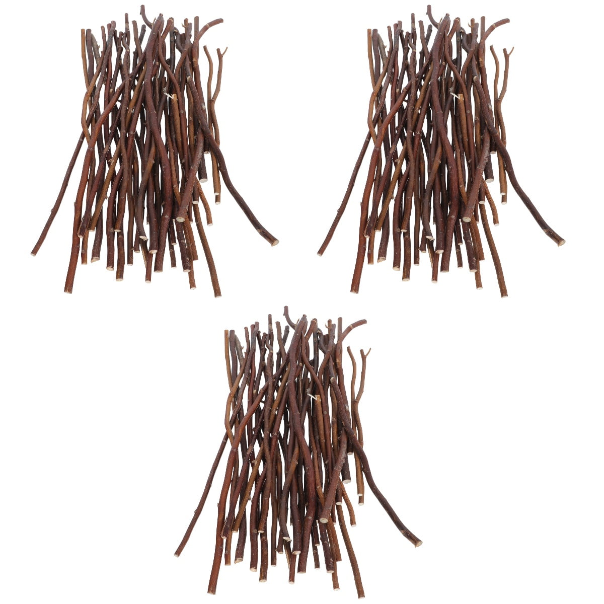 EXHUMKY BERTDOMD 120 Pcs Wooden Craft Sticks Twigs for Art Projects, Craft Supplies for Artists and Hobbyists