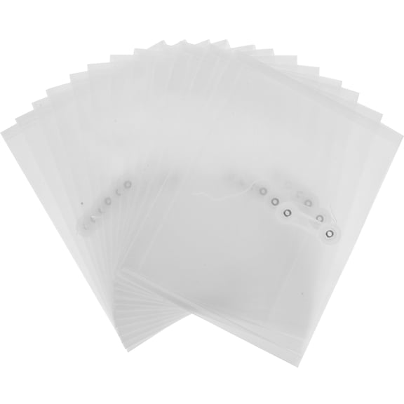 EXHUMKY BERTDOMD 12Pcs Clear PP Document Folders Rope Button Closure File Storage