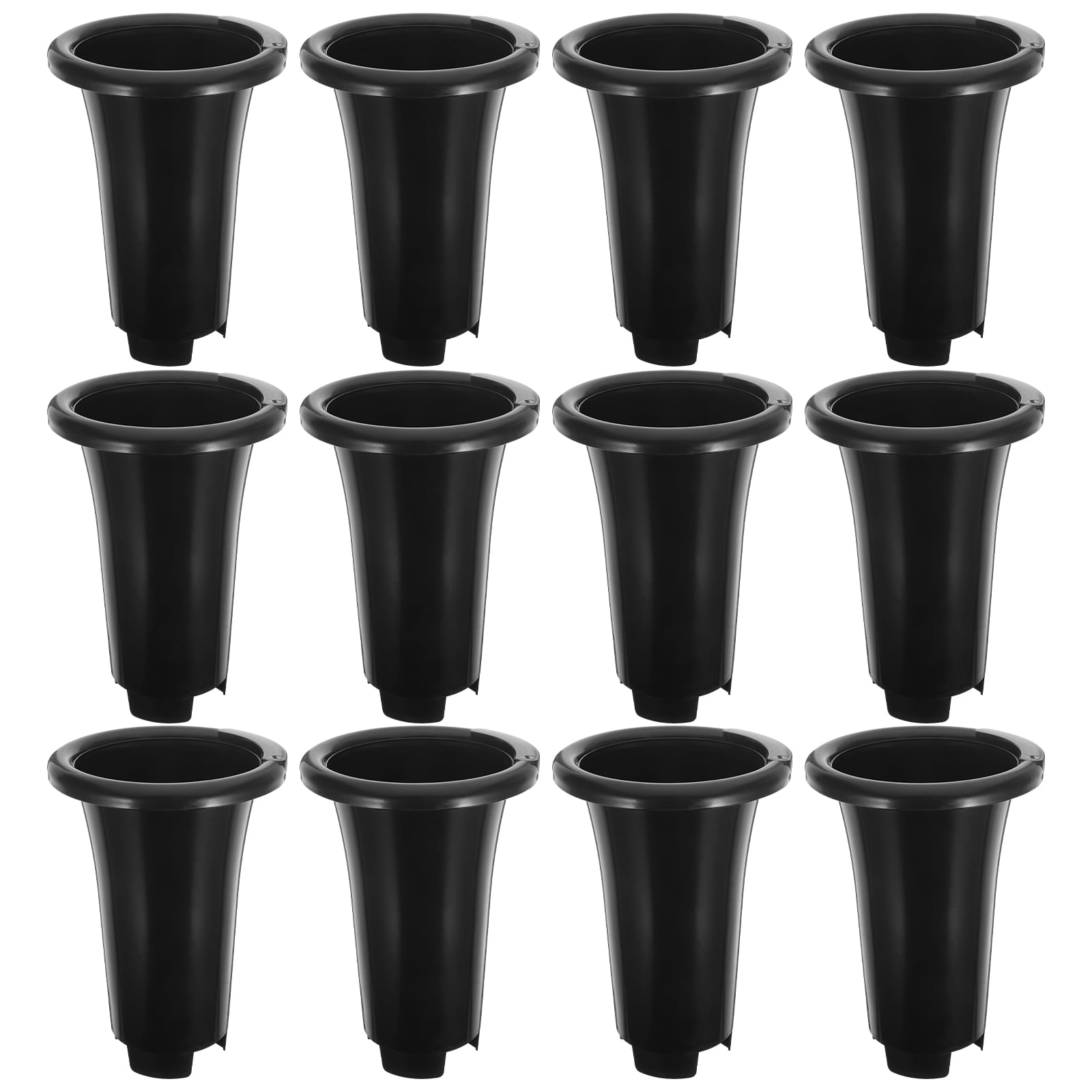 BERTDOMD 12-Pack Plastic Orchid Nursery Pots, Gardening Containers for Flower Growing and Plant Care
