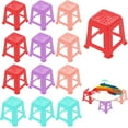 thumbnail image 1 of BERTDOMD 12pcs Paint Stand Canvas Stands for Painting with Non-Slip Feet Risers Mini Solid Color Plastic Paint Pouring Tools for Fluid Supplies and Art Projects, 1 of 5
