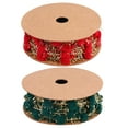 thumbnail image 1 of EXHUMKY Durable Red Trim Ball Fringe Ribbon for Holiday and Party Decor, 1 of 5