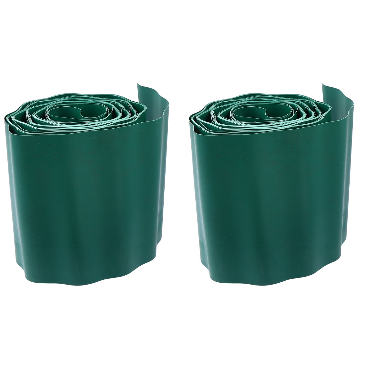 EXHUMKY Green Plastic Garden Landscape Edging Fence - Lawn Border Solution for Yard and Outdoor Decoration