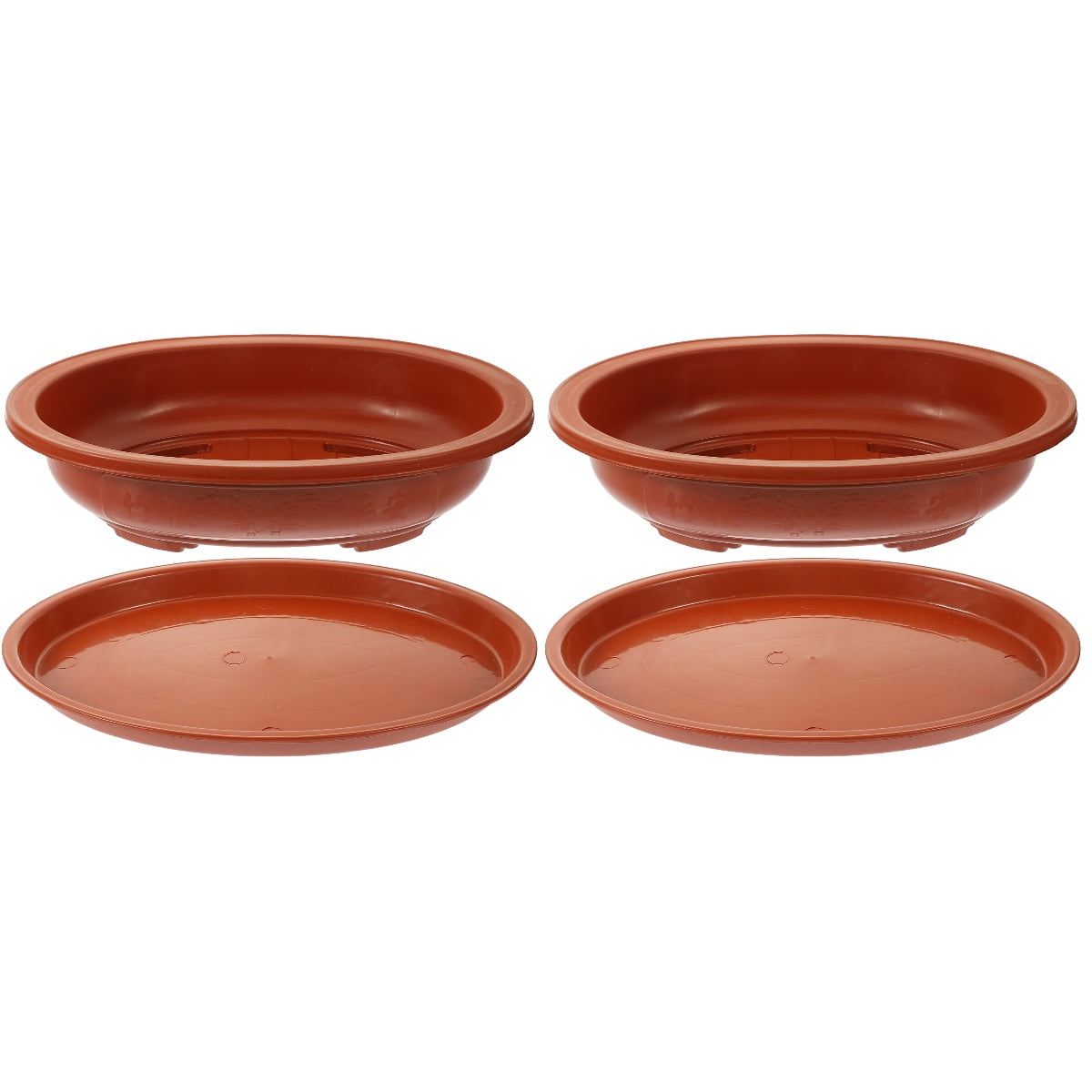 BERTDOMD 2-Pack Large Capacity Plastic Garden , Bonsai Pots for Indoor Outdoor Gardening and Plant Containers