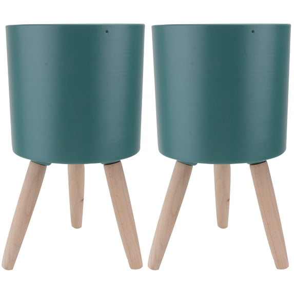 BERTDOMD Set of 2 Art Flower Pots with Simple Design, Unique Plant Holders and Decorative Flower Stands