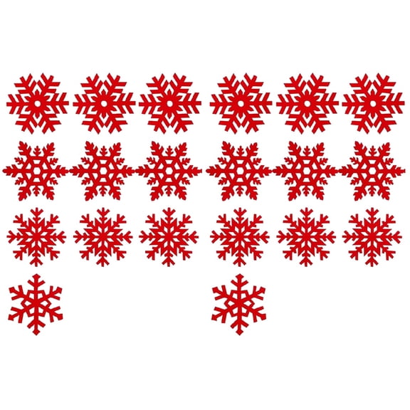 BERTDOMD 20 Pcs Coasters Christmas Felt Coasters Cup Mats (Random Style)