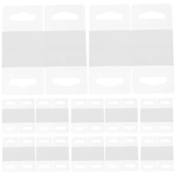 BERTDOMD 200Pcs Plastic Hanging Tabs Adhesive Hanging Tags Merchandise Display Tags Retail Supplies