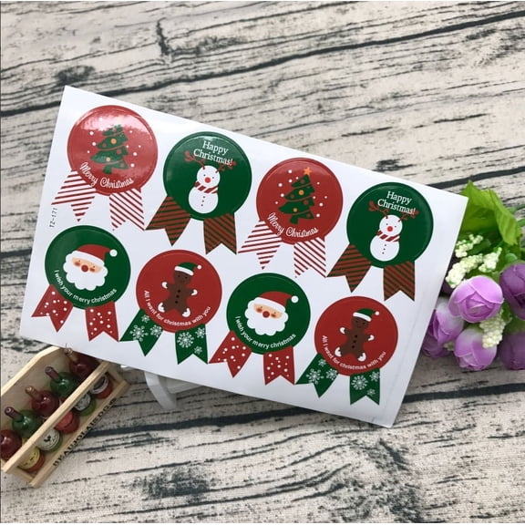 EXHUMKY 20pcs Round Dot Stickers Assorted Colors Paper Labels for Crafts, Scrapbooking, Kids, and Friends