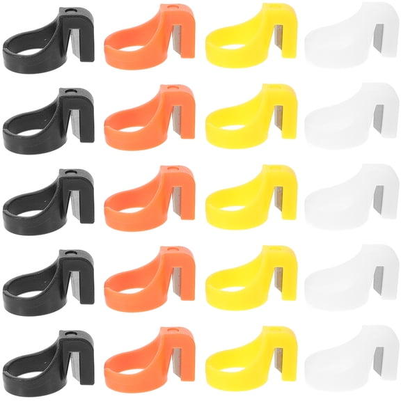 BERTDOMD 20pcs Finger Cutting Tool Plastic Thread Cutter Yarn Cutter Fishing Line Cutter