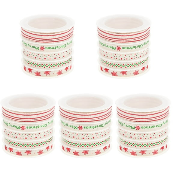 EXHUMKY Assorted Color Christmas Ribbon for Wrapping, Holiday Crafts, Decorations, Projects, and Festive Celebrations