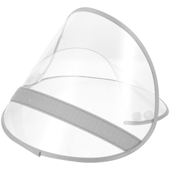 BERTDOMD 2Pcs Raincoat Hat Shield Rain Poncho Facial Protector Transparent Cap Brim Raincoat Accessory Replaceable Hat Brim Rain Poncho Cap