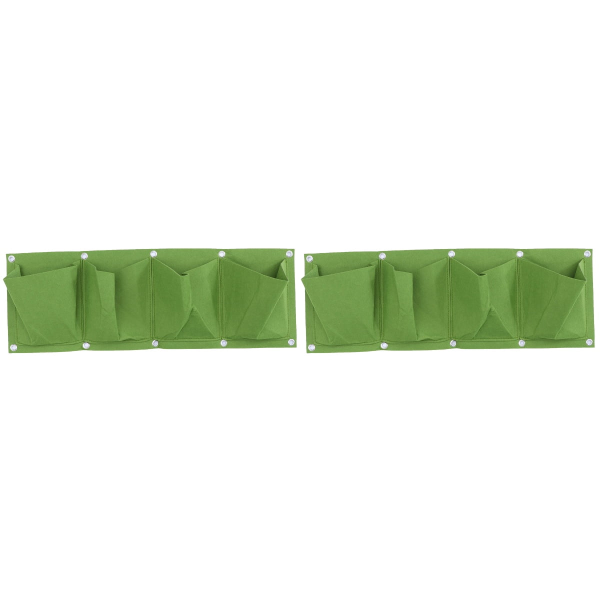 BERTDOMD 2pcs 4-Pockets Horizontal Wall Mounted Planting Bag Creative ...
