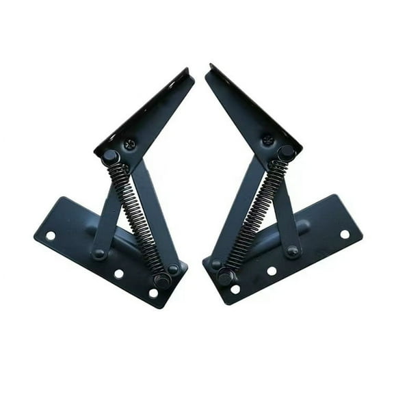 SOPOTUTU Under Cabinet Hinges Black 2Pcs 11.8X7.9X1.7In Cold Rolled Steel
