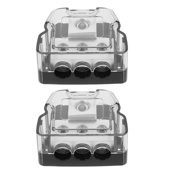 BERTDOMD 2pcs Power Distribution Block Power Distribution Box 3-out Ground Distributor Block
