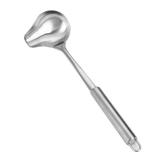 EXHUMKY BERTDOMD 2-Pack Stainless Steel Small Ladle Spoon for Sauces Soups Serving Kitchen Utensils Professional Chef Tools