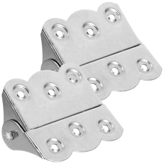 EXHUMKY 2Pcs Silver Stainless Steel Door Hinges Self Closing for Furniture Use Auto Close