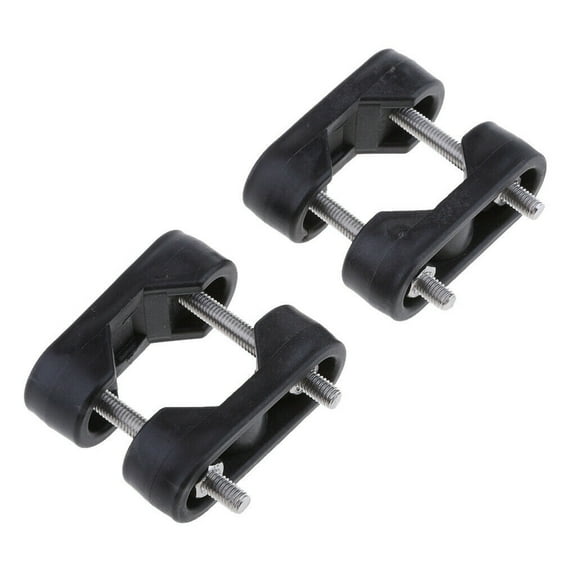 BERTDOMD 2-Pack Stainless Steel Flag Pole Mount Clamps with Boat Flag Rod Holders and Rail Brackets for Outdoor Flagpole Accessories