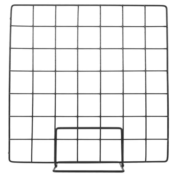 EXHUMKY 2pcs Black Grid Wall Photo Display Organizing Hanging Minimalist Modern Storage Holder