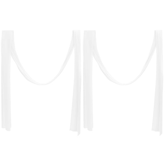 BERTDOMD 2pcs Wedding Arch Draping Fabric Sheer Backdrop Curtain Drape Decoration for Wedding Ceremony Party Ceiling Decoration