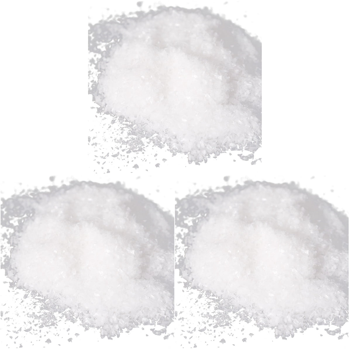 EXHUMKY Artificial Snow 3-Pack White Decorative Snow for Christmas ...