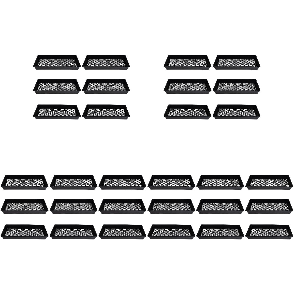 EXHUMKY Black Plant Germination Tray for Seed Starting and Gardening with Craftsmanship