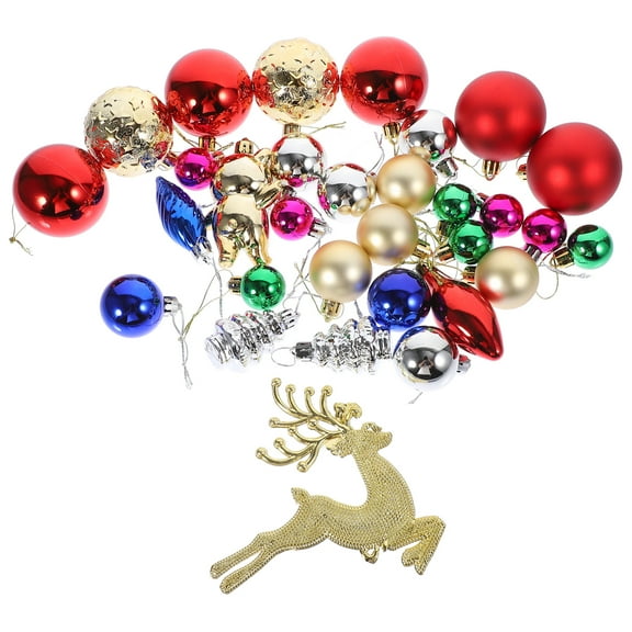 BERTDOMD 30pcs Christmas Tree Ornaments Hanging Decorations Holiday Xmas Tree Decor Set for Home Party
