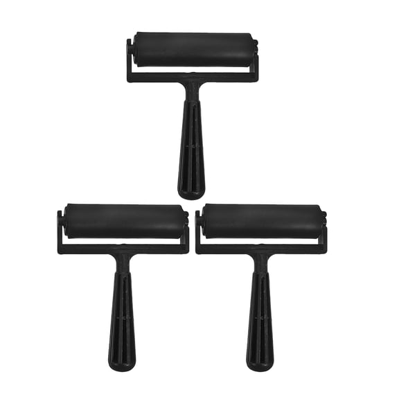 BERTDOMD 3-Piece Printmaking Roller Set, Portable Plastic Rollers for Art, Drawing, and Print Projects