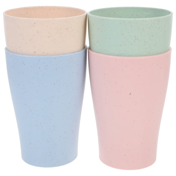 EXHUMKY Portable Drinking Cups Set, PP Material, Assorted Colors for Home, Outdoor, Camping, Picnics, Travel, and Parties