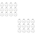 thumbnail image 1 of EXHUMKY 40 Pcs Transparent Christmas Ornaments, Round Holiday Decorations for Tree, Home, Party, 1 of 6