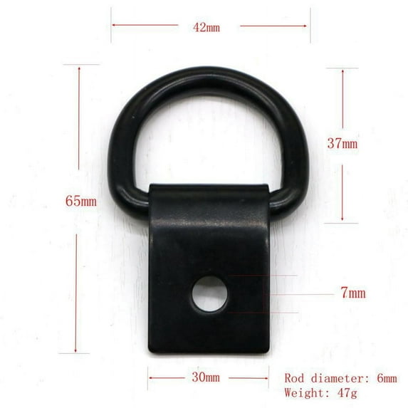 BERTDOMD 4PCS Heavy Duty D Ring Tie Down Anchors Hooks Trailer Truck Bed Utility Trailer Accessories D Rings Tie Down Anchors for Securing Gear