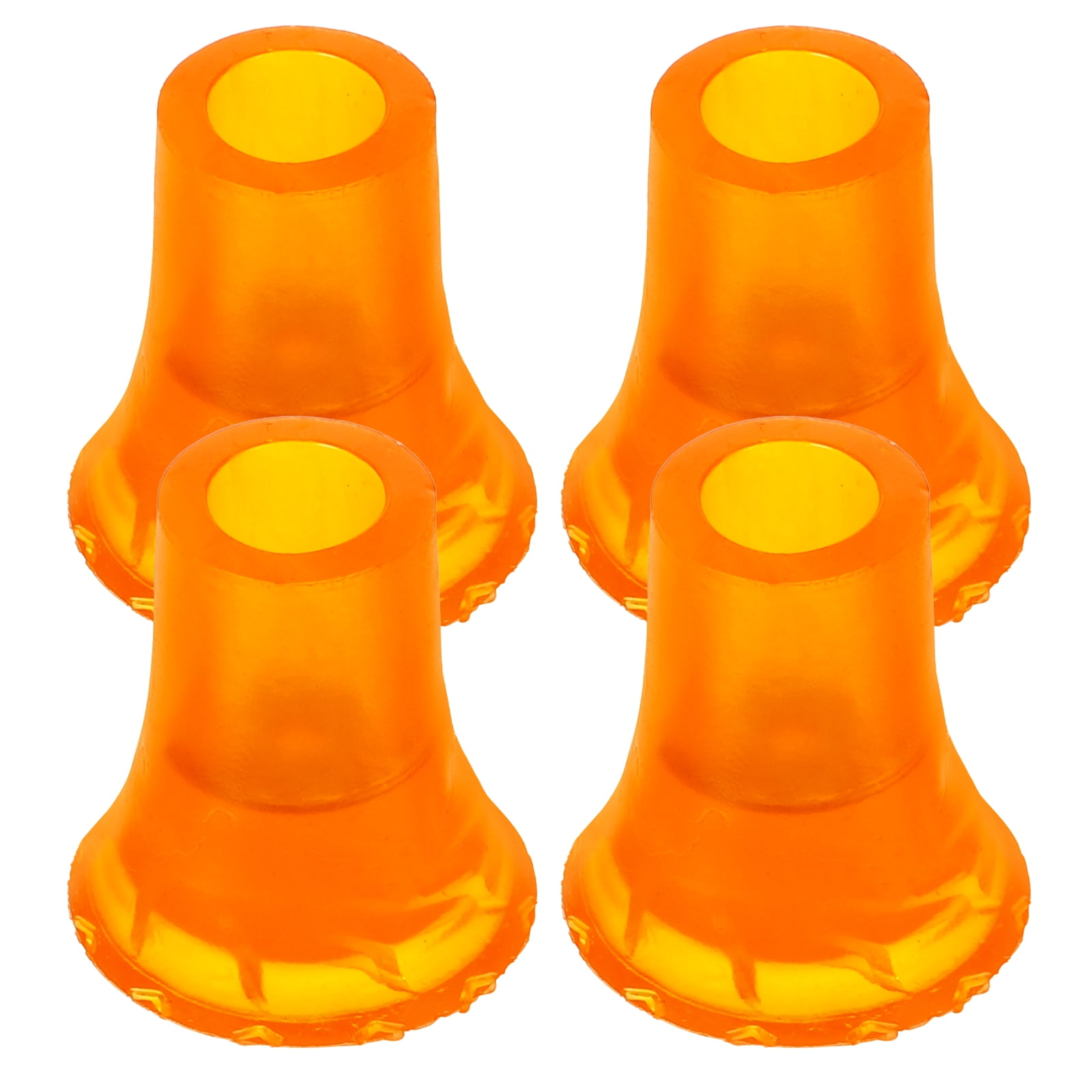 BERTDOMD 4Pcs Cane Tips Replacements Walking Stick Foot Pads Crutch Plastic Tips Trekking Pole Tips Protectors