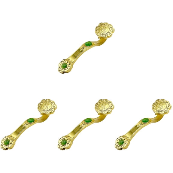 EXHUMKY BERTDOMD 4pcs Assorted Color Elegant Ruyi Adornment Good Luck Symbol for Office and Home Use 3.96.31.6in