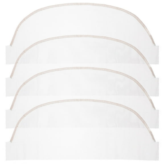 EXHUMKY Breathable Lace Easy to Ventilate for DIY Wig Projects 4Pcs