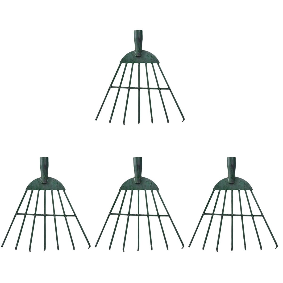 BERTDOMD 4pcs 7-Toothed Plowing Grass Rake Set Farm Agricultural ...