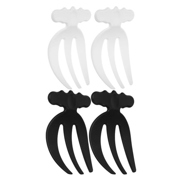 BERTDOMD 4pcs Reusable Forks Plastic Food Claws for Tossing and Serving Salad Pasta