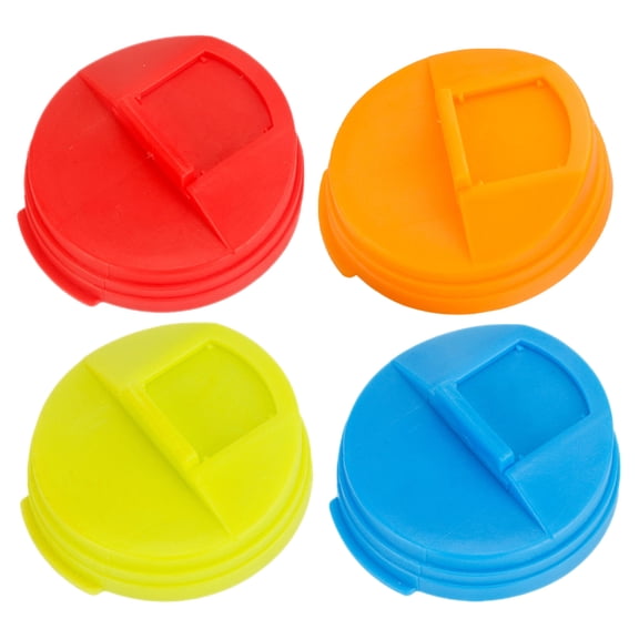 BERTDOMD 4-Pack Leakproof Plastic Soda Can Lids Covers Sealing Caps for Carbonated Drink