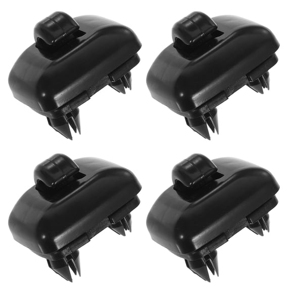 EXHUMKY BERTDOMD 4pcs Black ABS Sun Visor Clips Retainer Easy Installation Car Accessories