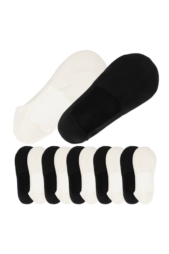 EXHUMKY Men's BERTDOMD 6 Pairs Invisible Socks Non- Moisture Wicking Nylon Comfort .93.50.3in