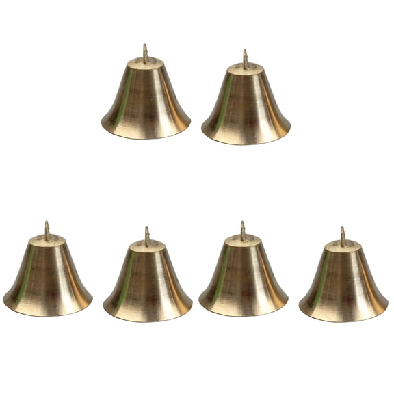 BERTDOMD 6 Pcs Copper Opening Horn Bells Copper Bell Pendants DIY Wind Chimes Accessories