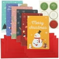 thumbnail image 1 of EXHUMKY BERTDOMD 6-Pack Holiday Greeting Cards with Seasonal Designs and Envelopes for Festive Celebrations, 1 of 6