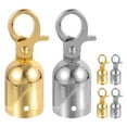 thumbnail image 1 of EXHUMKY Handrail Rope Hooks Gold Stanchions Theaters 6Pcs 3*1.1*1.1In, 1 of 5