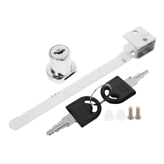EXHUMKY 6-Pack Glass Cabinet Door Locks with Keys for Sliding Display Cases, Easy to Install, Multi-Color Options