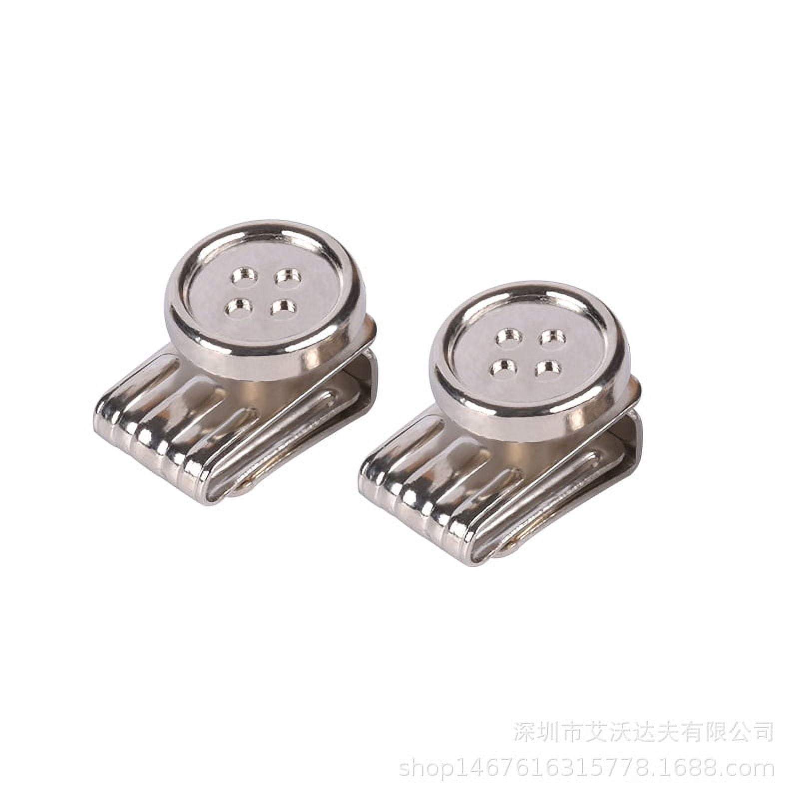 EXHUMKY Set of 6 Iron Alloy Button Braces for Men’s Trousers ...
