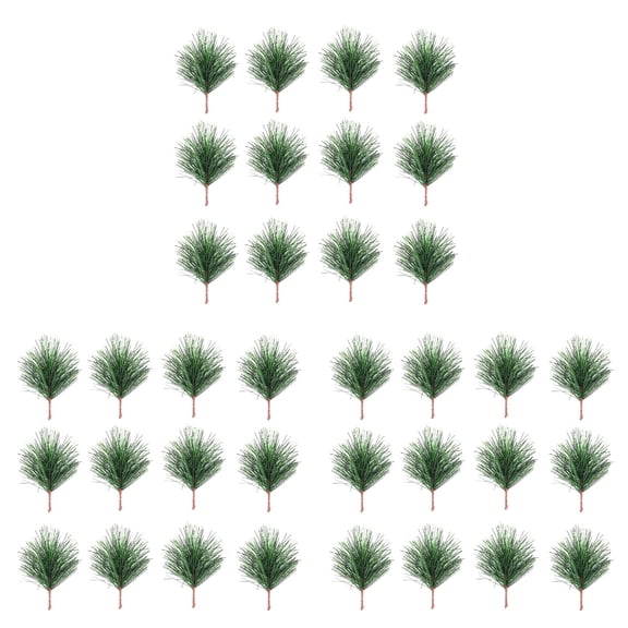 EXHUMKY 72-Piece Green Pine Picks Set for Christmas Tree Decorations and Festive Home Decor Accents
