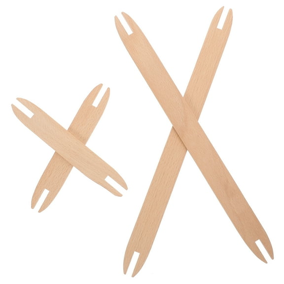 BERTDOMD 8 Pcs DIY Wooden Shuttles Weaving Stick Knitting Tools Sewing Accessories for Sweater
