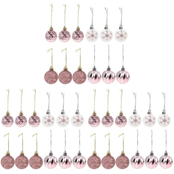 EXHUMKY 90-Piece Multi-Color Shiny Christmas Ornaments Set for Holiday Tree Decoration and Festive Home Decor