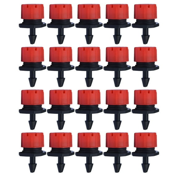 BERTDOMD 150pcs Adjustable Drip Irrigation Emitters with for Garden Greenhouse Farm Lawn Flower Bed Watering