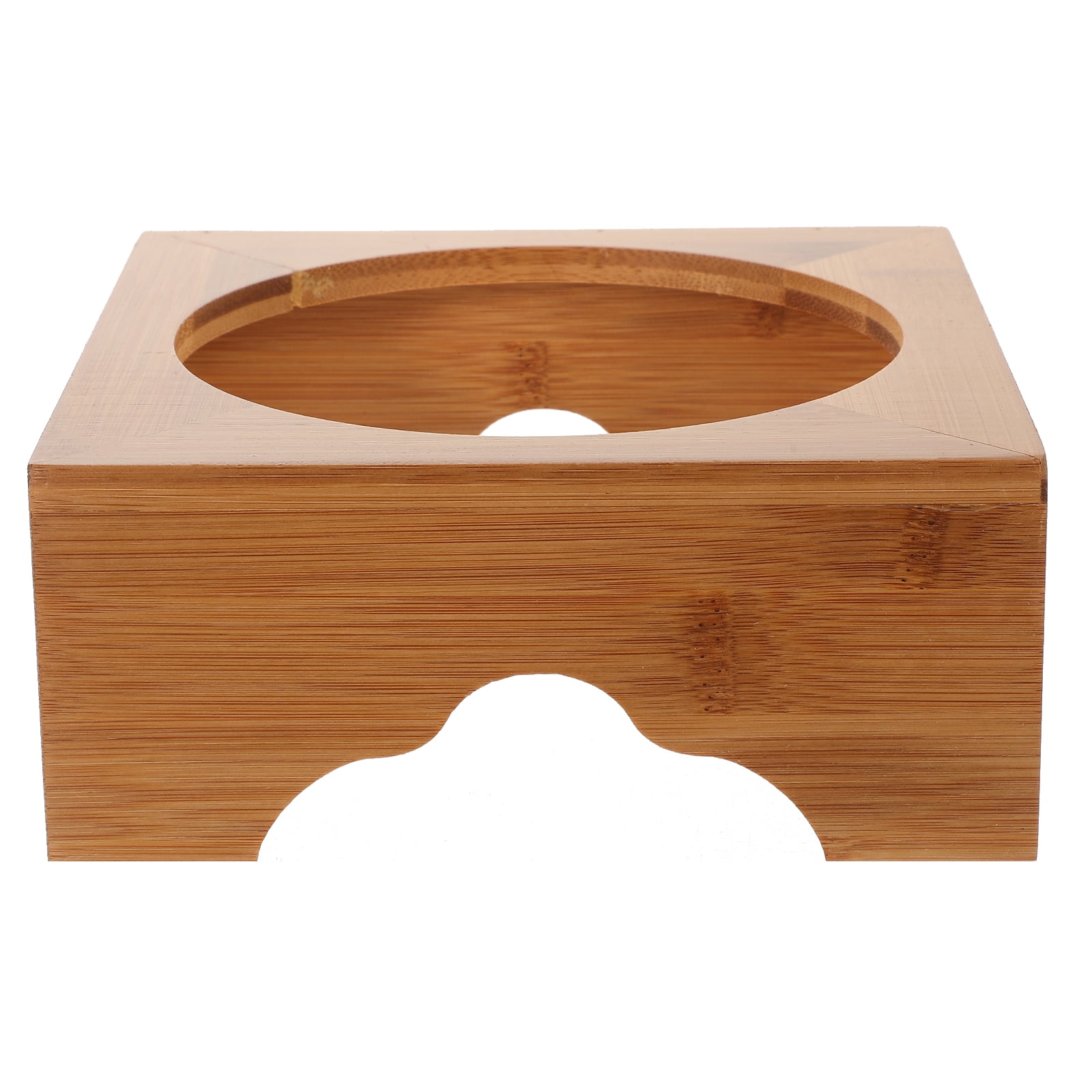 BERTDOMD Bamboo Pot Stand Anti Skid Kitchen Stone Pot Stand Bamboo Casserole Rack for Home Restaurant