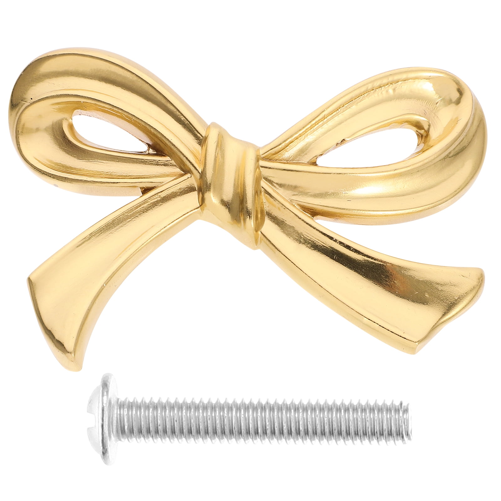 BERTDOMD Bow Cabinets Knobs 4pcs Brass Bowknot Shaped Cupboard Door Knobs  Dresser Drawer Handle Pull For Closet Cupboards Bookcases Home Office  Furniture Golden - Walmart.com