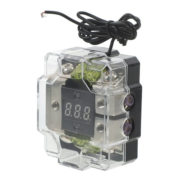 EXHUMKY BERTDOMD Car Audio Amplifier Fuse Block with Digital Display for Vehicle Sound System