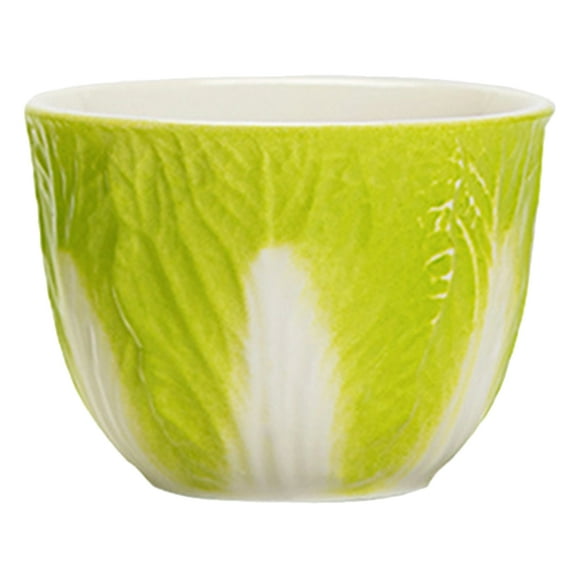 BERTDOMD Ceramic Cup Chinese Style Tea Cup Porcelain Tea Cup Cabbage Pattern Water Cup Tea Room Cup (70ml)